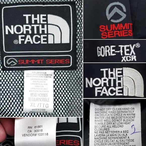 North Face Vintage Summit Series Jacket Gore-Tex XCR Waterproof No Liner Men XL - Picture 4 of 15